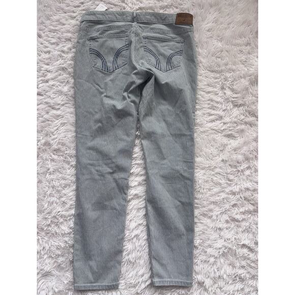 Hollister Crop Junior Sz. 11 30 Striped Jeans. New W/ Tags. Cute - Picture 7 of 9